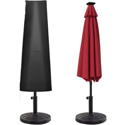 Outsunny - Housse de protection parasol Oxford 300D imperméable anti-UV zippée noir
