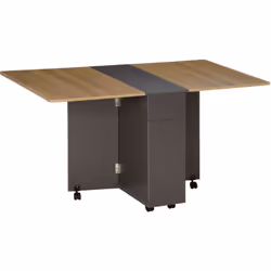 Cette table pliable de cuisine va devenir indispensable dans votre cuisine ou autre pièce. Très pratique et disposant de 2 ti ...
