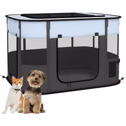 Cet enclos est une solution idéale pour les chats, les chiens et autres petits animaux. Ils peuvent être gardés en sécurité d ...