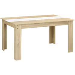 Optez pour la simplicité avec cette jolie table de salle à manger HOMCOM, parfaite pour votre maison. Offrant un espace génér ...