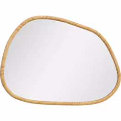 Ajoutez de l'élégance à votre intérieur avec le miroir mural HOMCOM. Son design naturel et organique, avec un cadre en bois d ...
