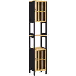 Grâce à ses dimensions peu encombrantes, ce meuble de rangement s'intègrera parfaitement dans votre salle de bain ou WC de to ...