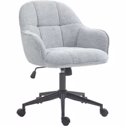 Ce joli fauteuil de bureau ergonomique avec revêtement lin et piètement noir allie simplicité et modernité. L'installer dans ...