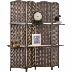 Optimisez votre espace intérieur avec le paravent HOMCOM. Élégant et pratique, ses 4 panneaux en bois de Paulownia offrent in ...