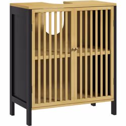 Optimisez l'espace dans votre salle de bain n'a jamais été aussi facile, et ce grâce à ce meuble kleankin. Son joli design et ...