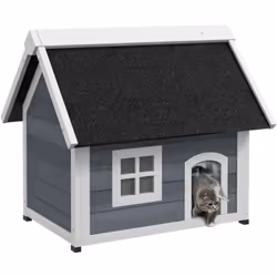 Description générale Découvrez le confort de la maison extérieure pour chat de PawHut, un véritable cocon pour votre compagno ...