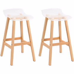 Ce splendide lot de 2 chaises de bar style contemporain sublimera votre intérieur. Doté de repose-pieds et d'une assise en ac ...