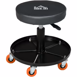 Avec ce tabouret d'atelier HOMCOM, vous aurez tous vos outils à portée de main grâce à son plateau segmenté. Ce tabouret de m ...