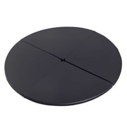 Tapis de pole dance - HOMCOM - pliable - pole dance mat - Ø 150 cm épaisseur 5 cm - revêtement plastique - noir