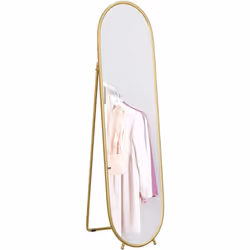 Découvrez le miroir pleine longueur HOMCOM, alliant fonctionnalité et élégance. Résistant à la rouille et à l'eau, sa beauté  ...