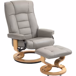 Description générale Détendez-vous avec style grâce au fauteuil inclinable avec repose-pied de HOMCOM, votre nouveau compagno ...