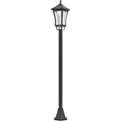 Outsunny - Lampadaire solaire led extérieur sur pied h. 127 cm noir