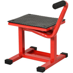 Homcom - Lève moto béquille d'atelier stand moto tout-terrain moto cross supermotard hauteur réglable rouge
