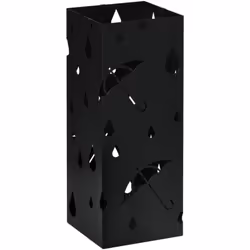 Jours pluvieux, sols mouillés. Ce support de parapluies HOMCOM en acier galvanisé, élégant et pratique, mesure 15,5 x 15,5 cm ...