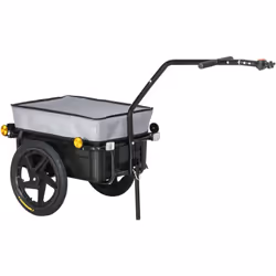 Cette remorque de transport pour vélo vous permettra de déplacer plus facilement vos marchandises, des courses, des bagages,  ...