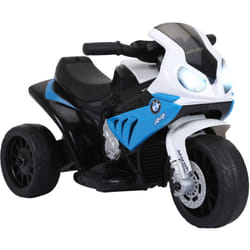 BMW - Moto électrique pour enfants 3 roues 6 v 2,5 Km/h effets lumineux et sonores bleu S1000 rr