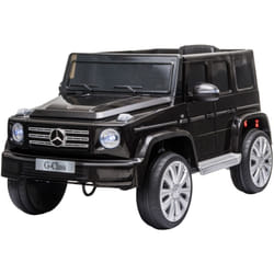 Voiture électrique enfant Mercedes Benz Classe G 12V - V. max. 5Km/h - télécommande, effets sonores, lumineux - noir