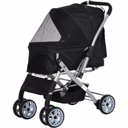 Cette superbe poussette buggy est conçue pour votre animal de compagnie afin de faciliter vos déplacements : promenade, cours ...