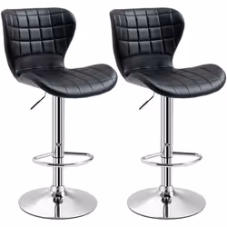 Ce magnifique lot de 2 tabourets de bar design contemporain ajoutera une touche d'élégance, raffinement et modernité à votre  ...
