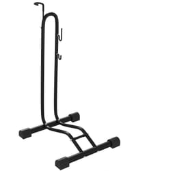 Râtelier vélo - porte-vélo autoportant - compatible roues 6-28 pouces - antidérapant - métal noir