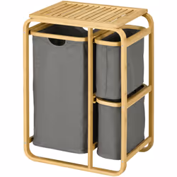 Ce superbe panier à linge en bambou apportera une touche naturelle cosy à votre salle de bain ou buanderie. Pratique et esthé ...