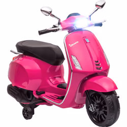 La moto électrique 6V Vespa d'AIYAPLAY est parfaite pour s'amuser ! Il suffit d'appuyer sur un bouton pour démarrer et profit ...
