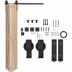 Que vous restauriez une porte de grange, achetiez une porte prête à l'emploi ou construisiez la vôtre, notre kit HOMCOM est e ...