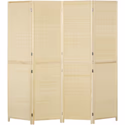 Succombez au charme de ce superbe paravent intérieur à 4 panneaux en bois de bambou au style naturel. Notre paravent offre un ...