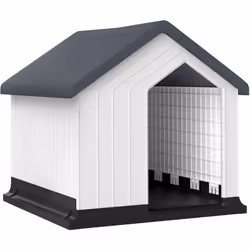 Description générale Offrez un abri cosy avec la niche PawHut, idéale pour l'extérieur grâce à sa surface imperméable et son ...