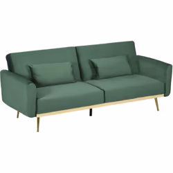 Transformez votre intérieur avec le canapé-lit HOMCOM. Ce canapé élégant supporte jusqu'à 360 kg et dispose de 2 pieds pliabl ...