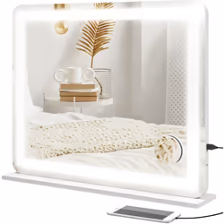 Découvrez votre reflet parfait avec le miroir LED HOMCOM. Sa grande taille vous permet de voir tout votre visage, tandis que  ...