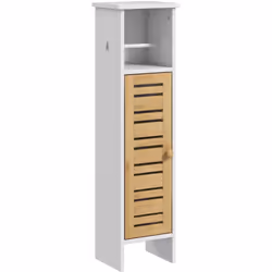 Rangez et aménagez d'une manière fonctionnelle vos toilettes grâce à ce meuble de salle de bain sur pied. Compact et pratique ...