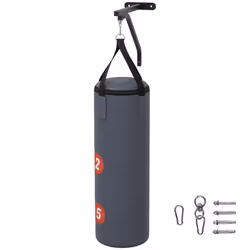 Sac de frappe - SPORTNOW - support mural pour sac de boxe - sac lourd avec gants - bandes pour les mains et crochet pivotant  ...