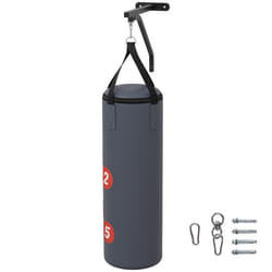 Sac de frappe - SPORTNOW - support mural pour sac de boxe - sac lourd avec gants - bandes pour les mains et crochet pivotant à 360°