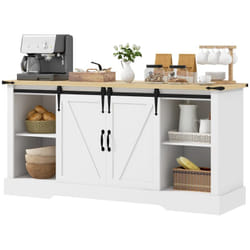 Homcom 839-959V81WT Armoire de rangement de salle à manger et de cuisine Buffet