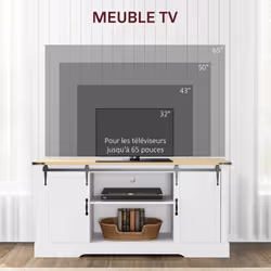 Homcom 839-959V81WT Armoire de rangement de salle à manger et de cuisine Buffet - Vue supplémentaire 4