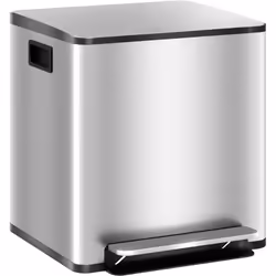 Optimisez votre cuisine avec le bac HOMCOM anti-odeur, composé de deux compartiments de 15L et un couvercle à fermeture douce ...
