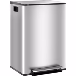 Optimisez votre cuisine avec le bac HOMCOM anti-odeur, composé de deux compartiments de 30L et un couvercle à fermeture douce ...