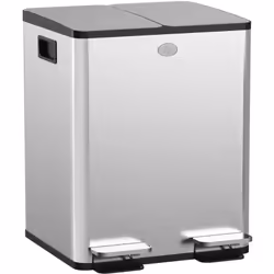 Avec son design moderne, cette poubelle manuelle est parfaite pour équiper votre cuisine. Munie de deux couvercles à fermetur ...