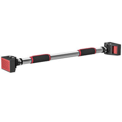 Barre de traction - SPORTNOW - barre de porte - pull up bar - barre détirement musculation sans vis - longueur ajustable (75-92cm)