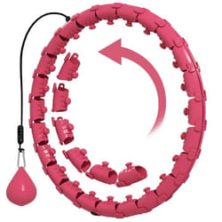 Hula Hoop Cerceau - SPORTNOW - avec Picots de Massage ajustable de 45 à 106 cm de tour de taille 24 segments amovibles fitness