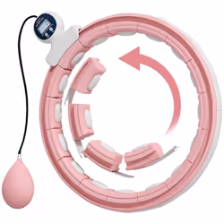 Hula Hoop Cerceau - SPORTNOW - avec Picots de Massage ajustable de 76 à 113 cm de tour de taille 16 segments amovibles fitnes ...