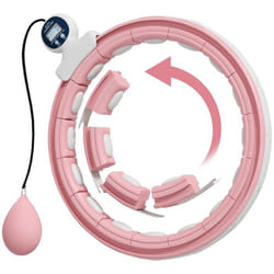 Hula Hoop Cerceau - SPORTNOW - avec Picots de Massage ajustable de 76 à 113 cm de tour de taille 16 segments amovibles fitness