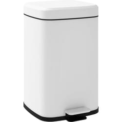 Homcom - Poubelle de cuisine 20L poubelle à pédale en acier inoxydable avec couvercle à fermeture douce, compacte, seau intérieur amovible, 28L x 35l