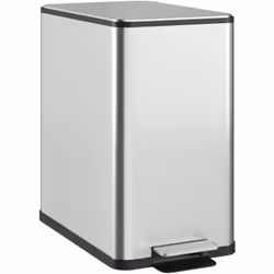 Cette poubelle à pédale de cuisine d'une capacité de 10L vous sera d'une grande utilité au quotidien. Grâce à sa fermeture do ...
