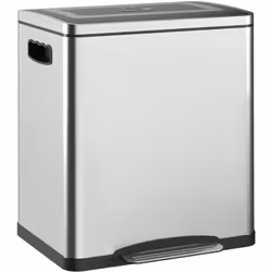 Optimisez votre cuisine avec la poubelle HOMCOM, comprenant deux compartiments de 15 litres pour trier facilement les déchets ...