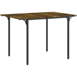 Homcom - Table de salle à manger pliante table de cuisine extensible avec 2 rabats style industriel rectangulaire pour petit espace, table à abattant