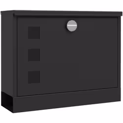 Recevez votre courrier en sécurité et avec élégance grâce à cette boîte aux lettres murale HOMCOM. Fabriquée en métal robuste ...