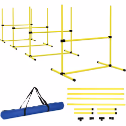 Ce super lot de 4 obstacles professionnels d'agilité pour chiens vous permettra de lui créer un parcours de dressage optimal. ...