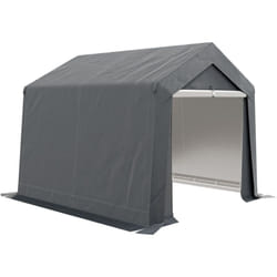 Outsunny - Abri de jardin, tente de stockage, 3 x 3 m, imperméable et anti-UV, cadre en acier galvanisé et grande porte, abri de vélo garage pour